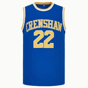 NEW Love and Basketball Quincy McCall #22 Crenshaw Movie JERSEY Stitched